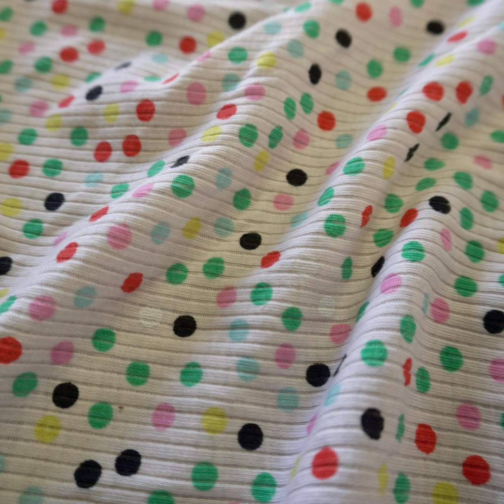 Rainbow Confetti Rib Knit Jersey – Legging & kids cloth
