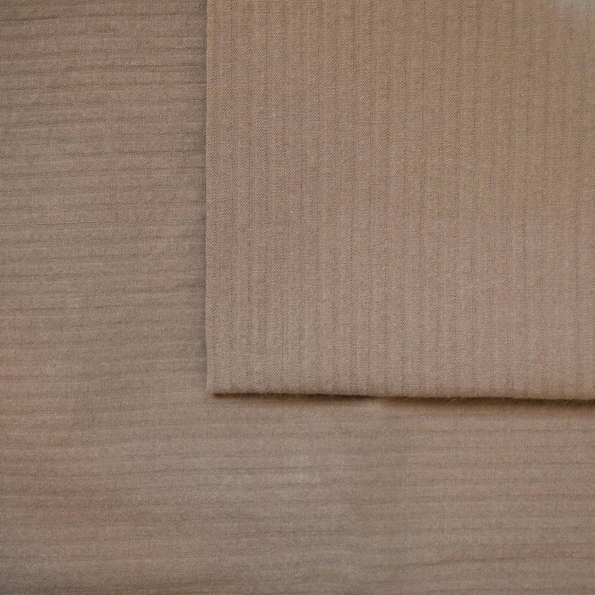 Organic Cotton Seersucker - Coco brown - indilisi