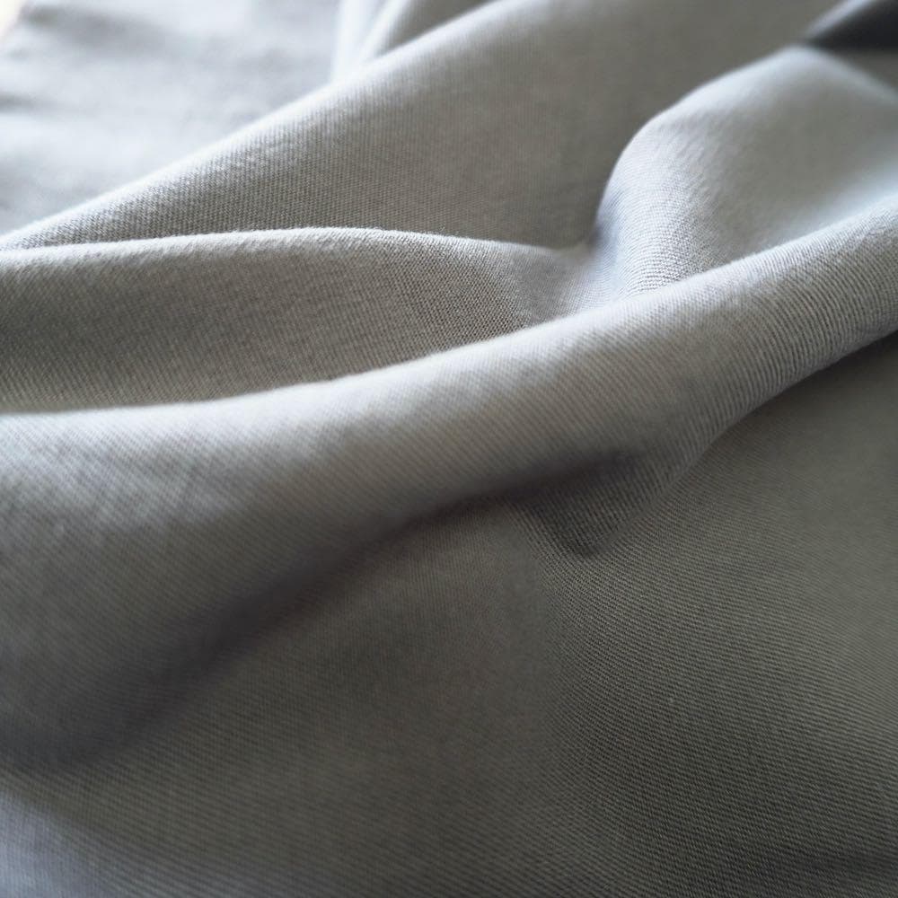 Heavy Weight Stretchy Lyocell Cotton Twill - Grey