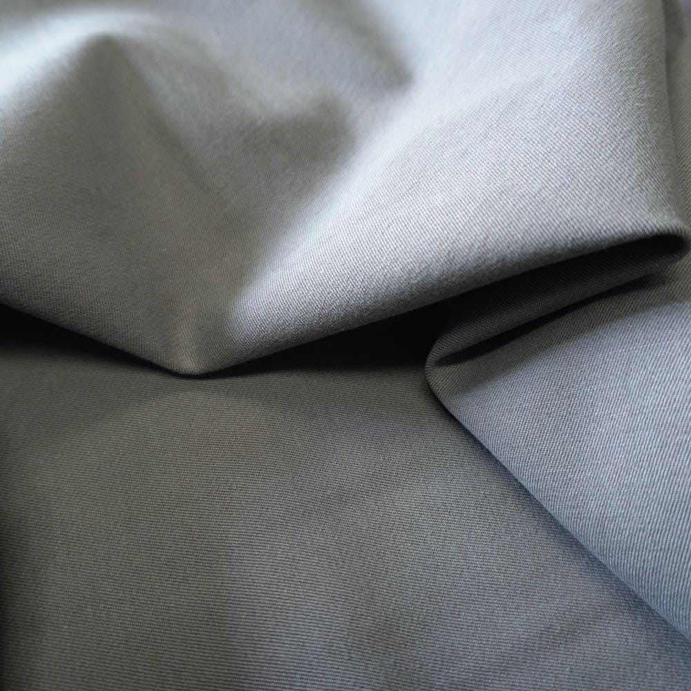 Heavy Weight Stretchy Lyocell Cotton Twill - Grey