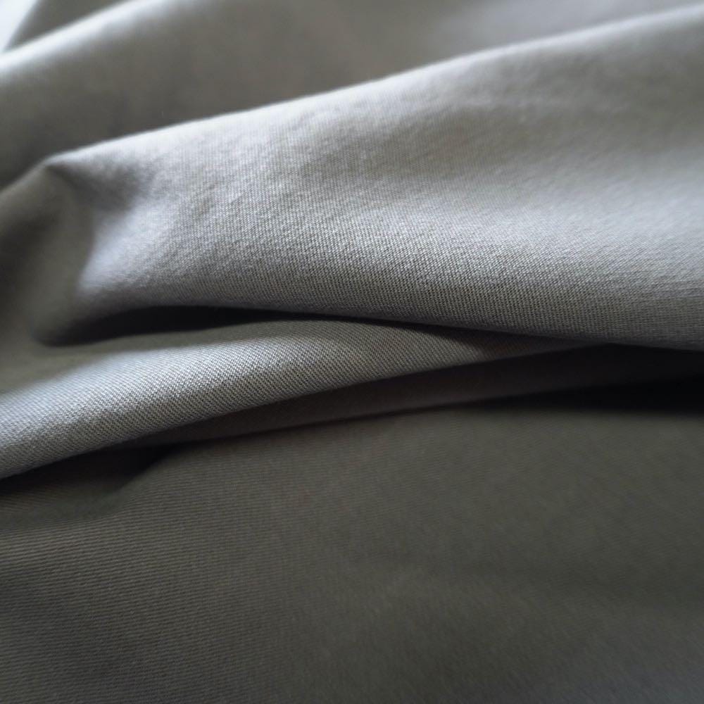 Heavy Weight Stretchy Lyocell Cotton Twill - Grey