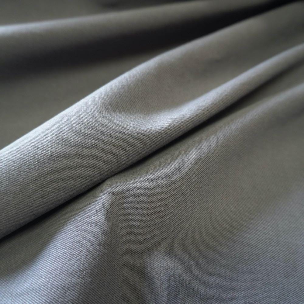 Heavy Weight Stretchy Lyocell Cotton Twill - Grey