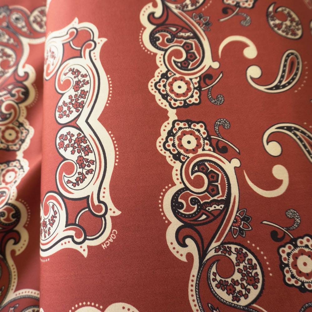 Paisley Print Coating Double Side Windproof Fabric