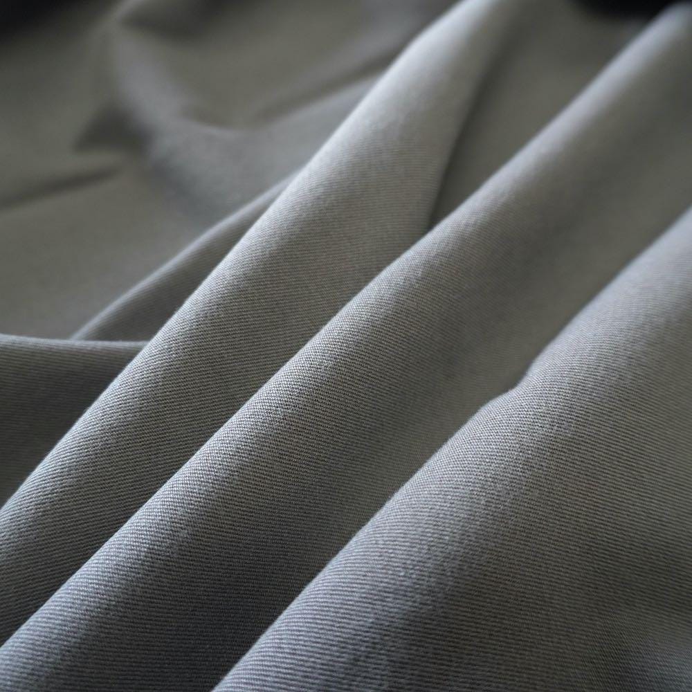 Heavy Weight Stretchy Lyocell Cotton Twill - Grey