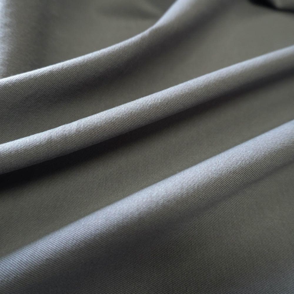 Heavy Weight Stretchy Lyocell Cotton Twill - Grey