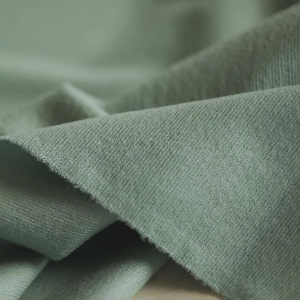 Soft Brushed Wool in Sage Green – Ideal for Winter Cardigans