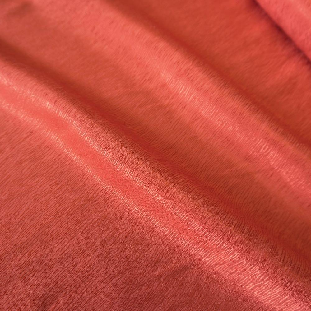 Cupro Lyocell Bark Jacquard  - Red