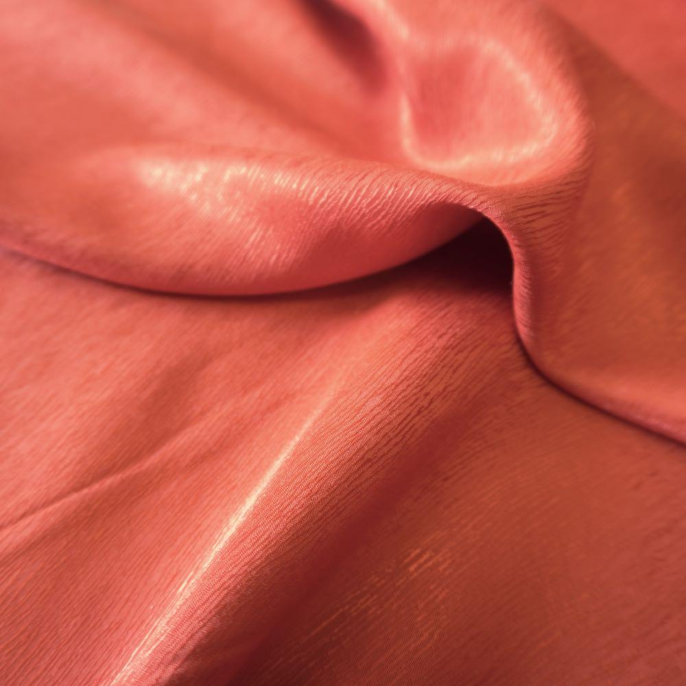 Cupro Lyocell Bark Jacquard  - Red