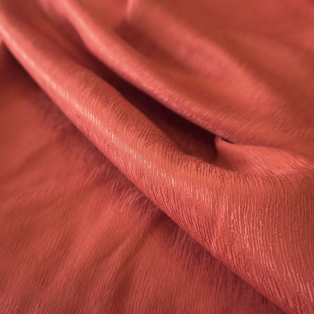 Cupro Lyocell Bark Jacquard  - Red