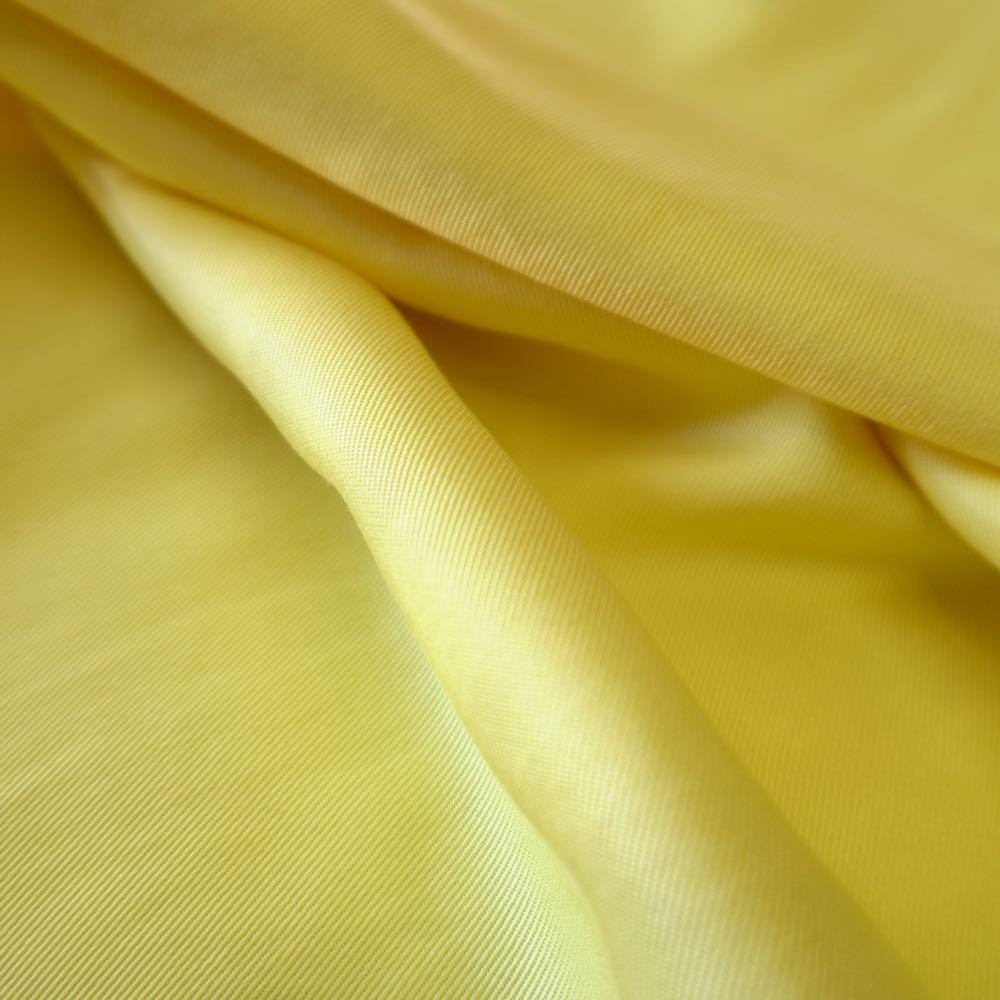 Sand Washed Lyocell Twill fabric - Sunset Yellow