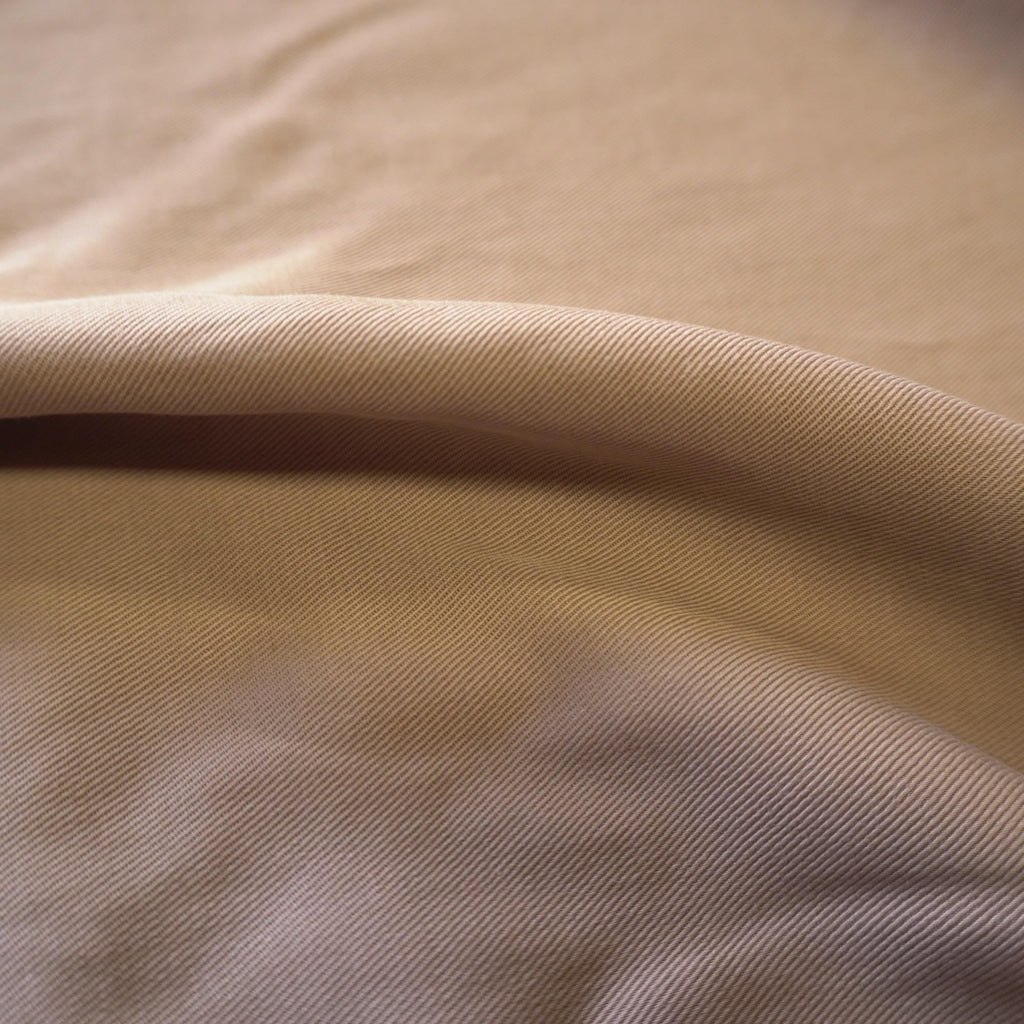 Sand Washed Lyocell Twill fabric - Beige