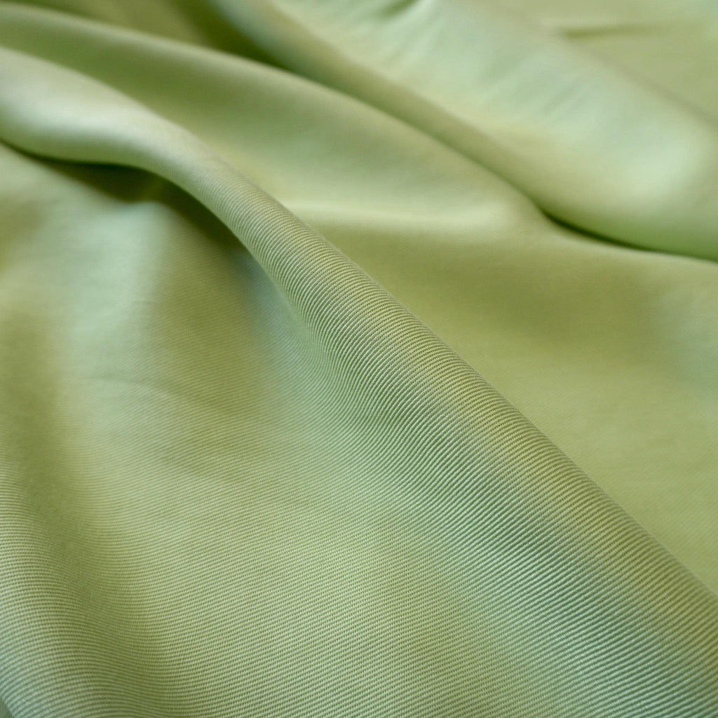 Sand Washed Lyocell Twill fabric - Pistachio