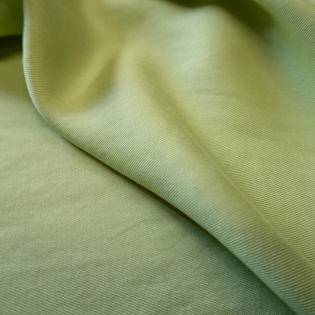 Sand Washed Lyocell Twill fabric - Pistachio