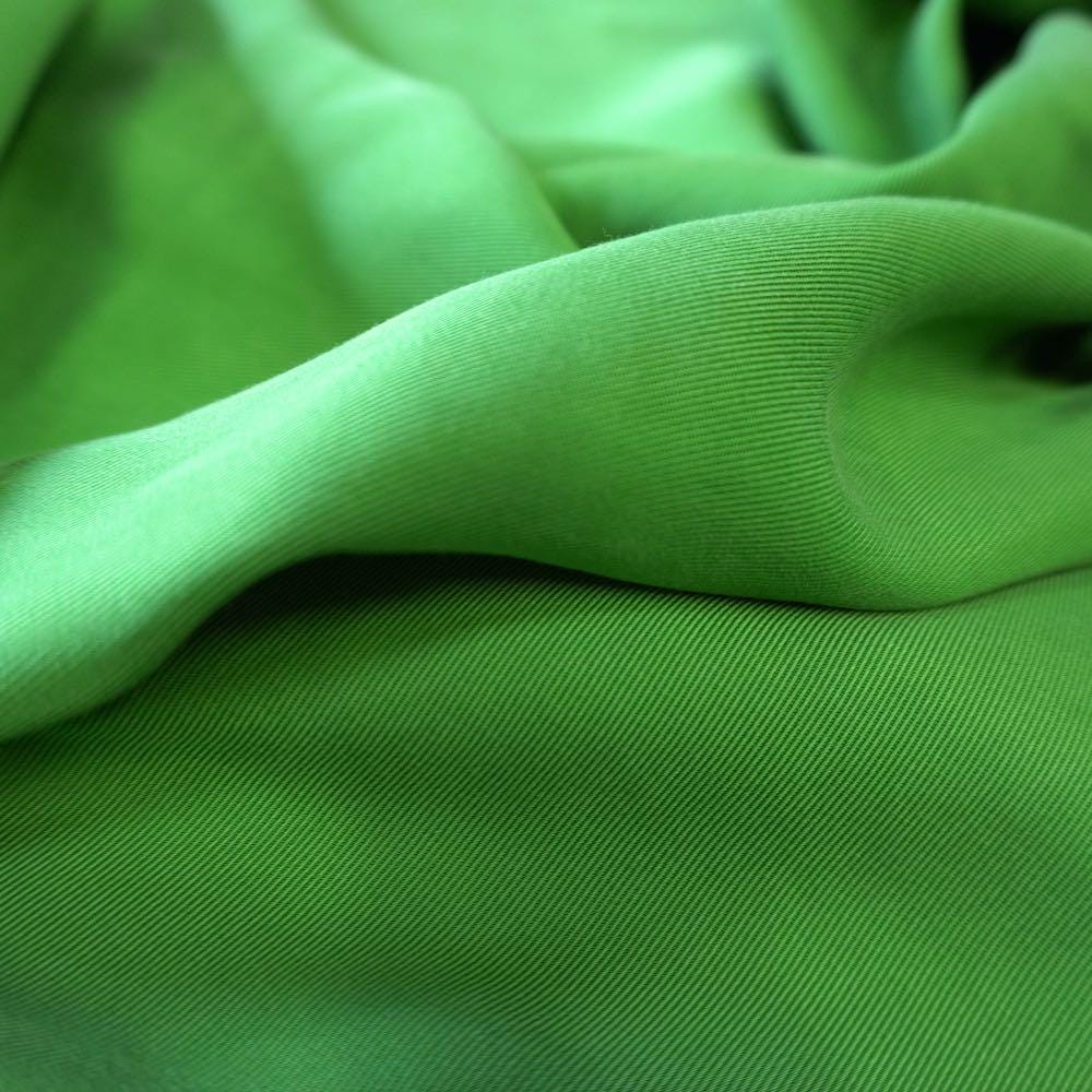 Sand Washed Lyocell Twill fabric - Green