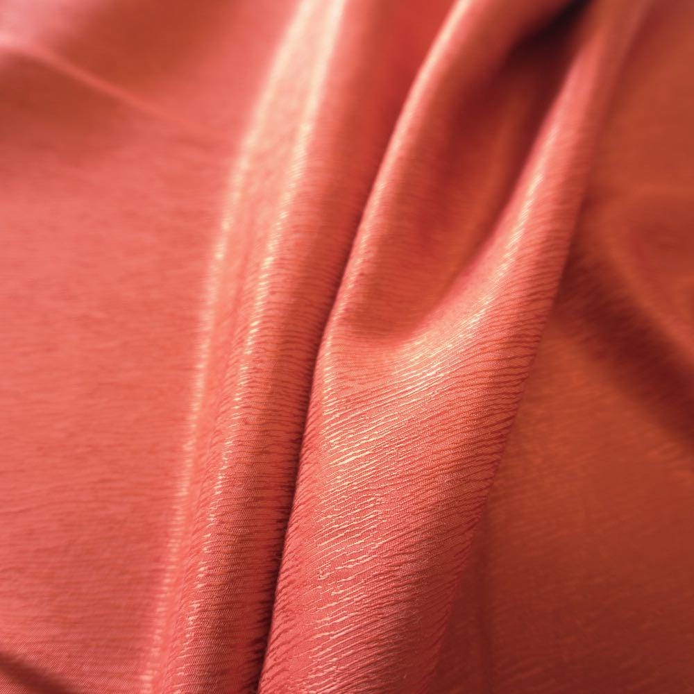 Cupro Lyocell Bark Jacquard  - Red