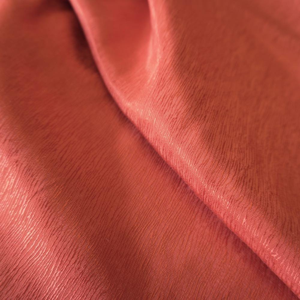 Cupro Lyocell Bark Jacquard  - Red