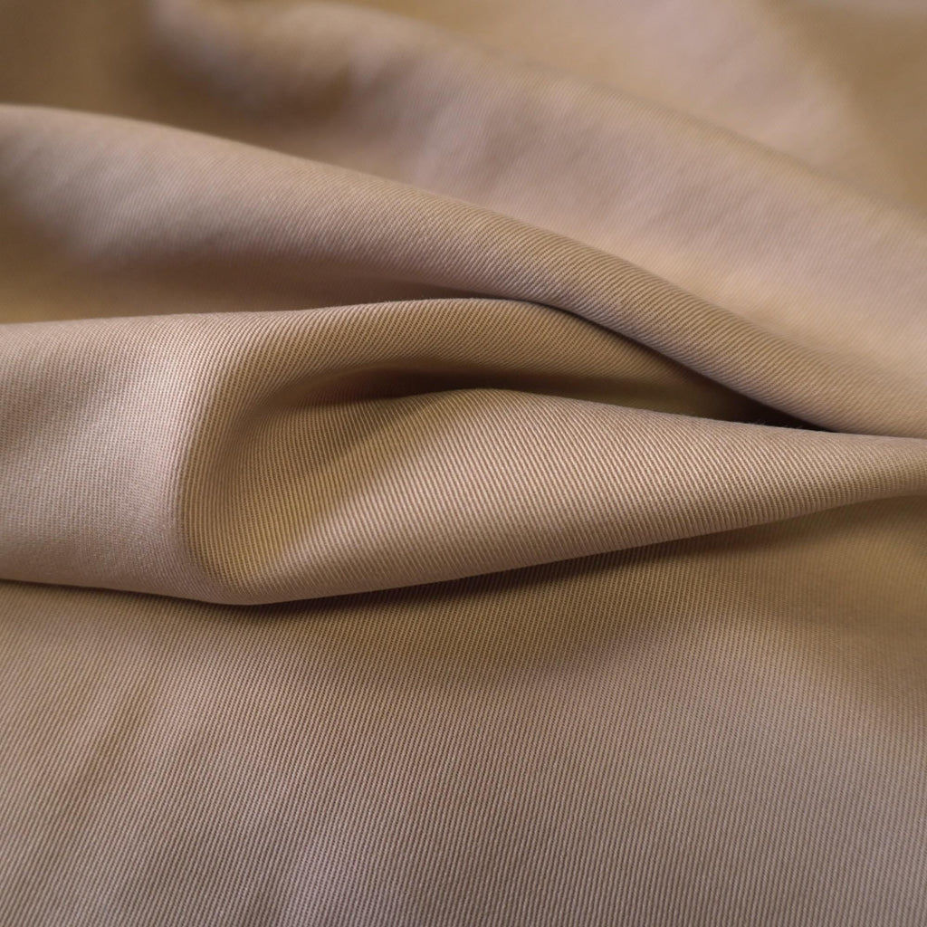 Sand Washed Lyocell Twill fabric - Beige