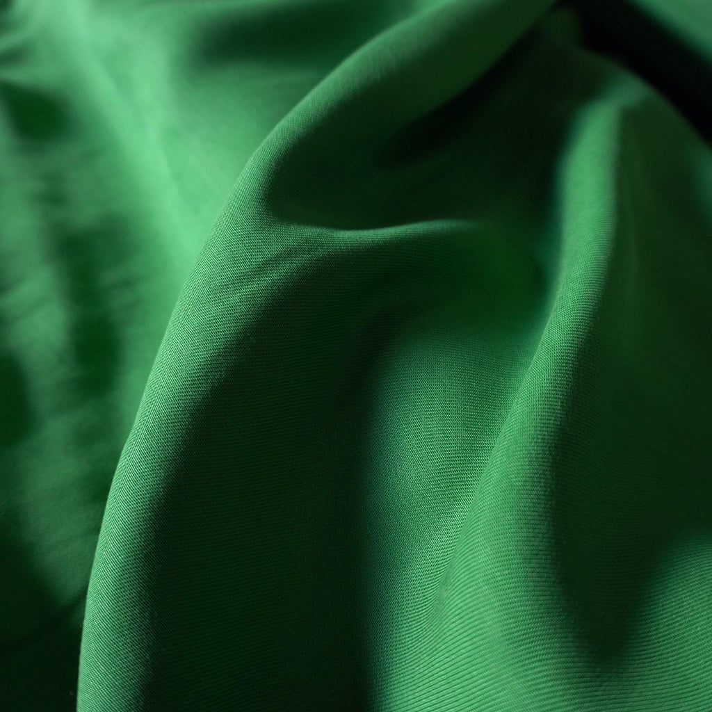 Sand Washed Lyocell Twill fabric - Green