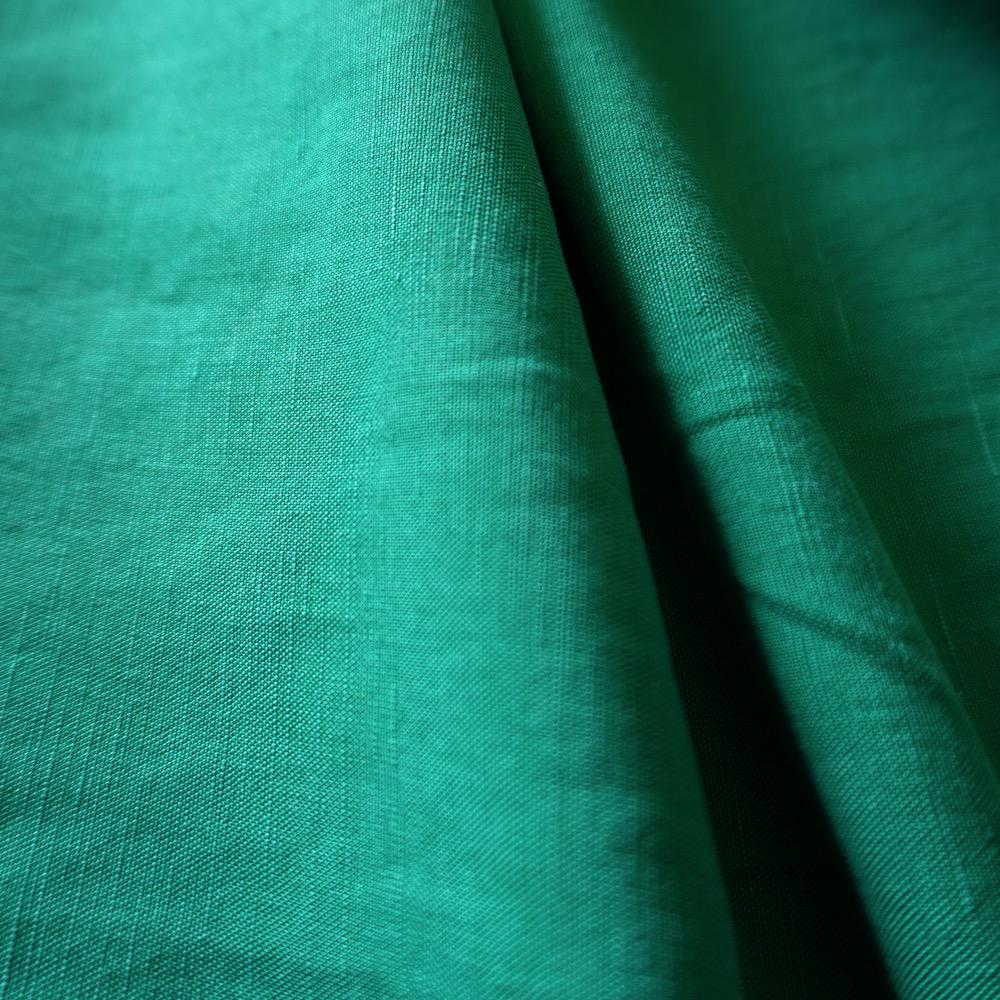 Sand washed Lyocell linen - Emerald Green