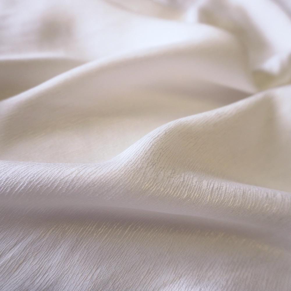 Cupro Lyocell bark silk jacquard - ivory white