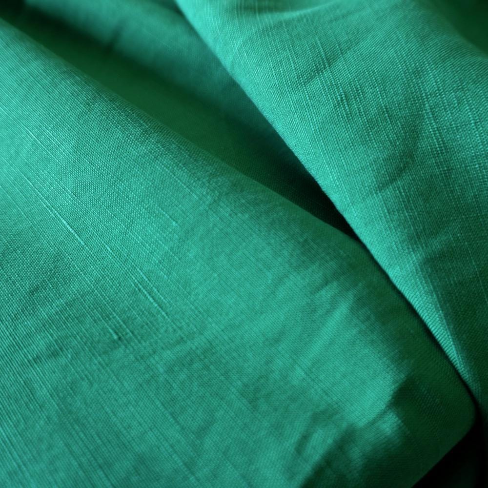 Sand washed Lyocell linen - Emerald Green