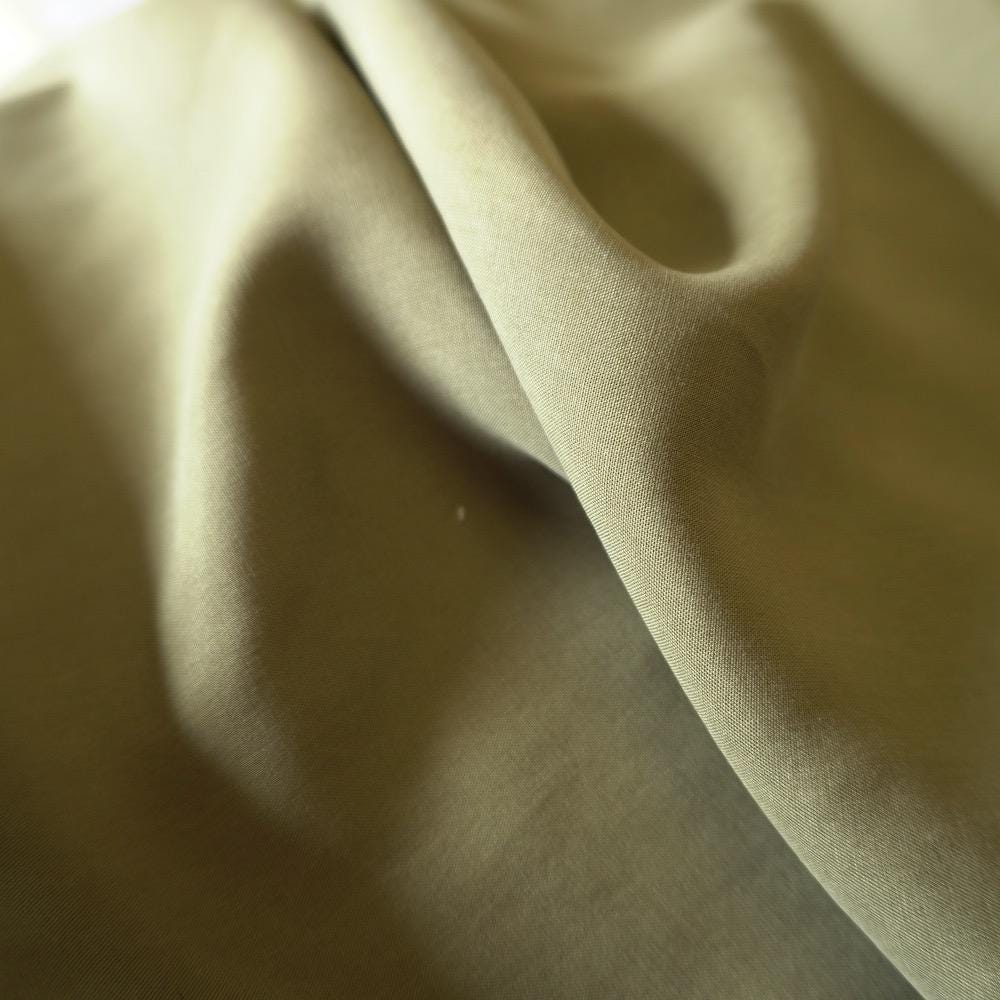 Soft Lyocell Plain Weave Fabric - Olive Green