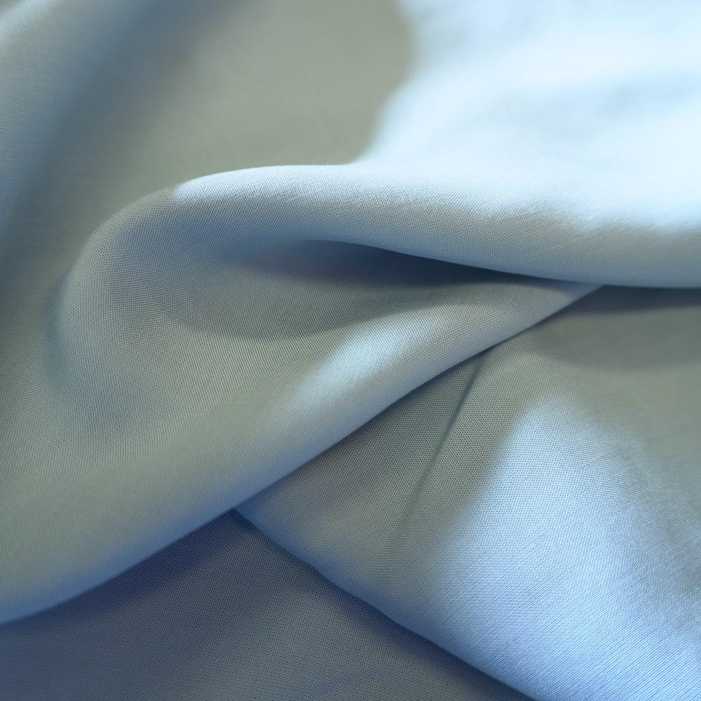 Soft Lyocell Plain Weave Fabric - Grey Blue