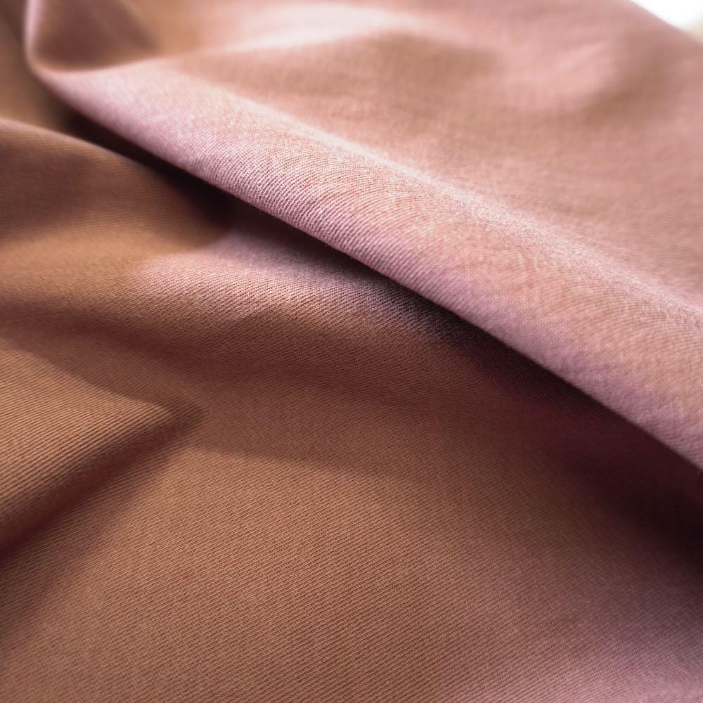 Heavy Weight Stretchy Lyocell Cotton Twill - Terracotta