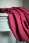 1064-21s Sanded Lenzing Tencel  twill #57 palace red - Image 2