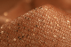 Broadway doubel sided gold sequins wool mix fabric - Image 4