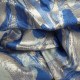 Blue comet brocade jacquard fabric - Image 8