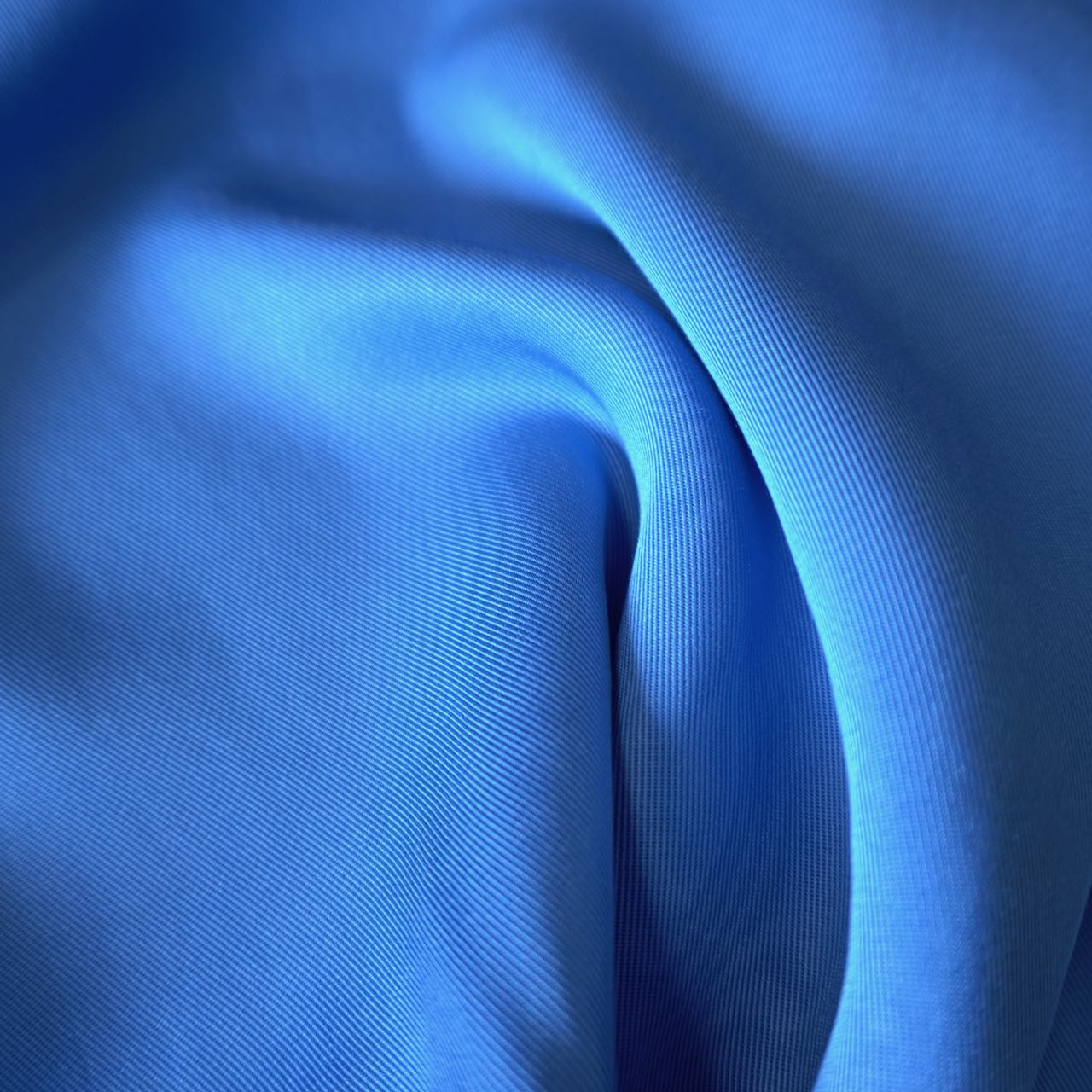 Sanded Tencel twill - Blue - -