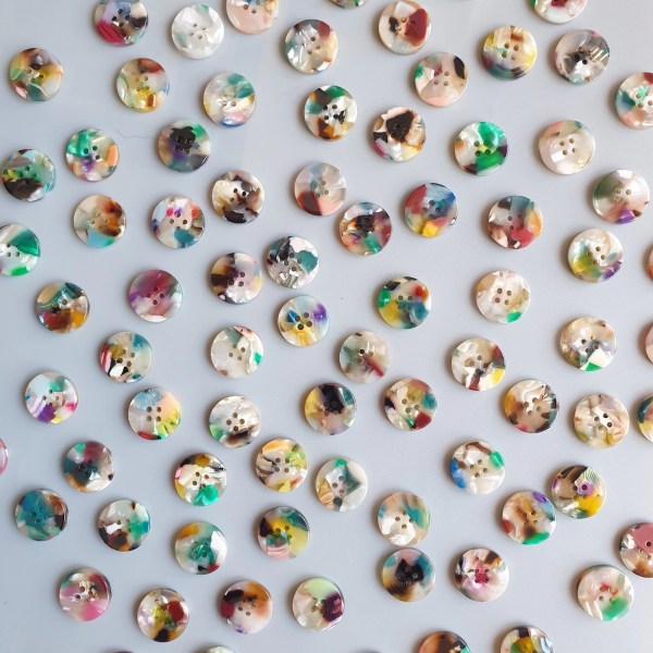 Painterly Button Set (10mm, 15mm, 20mm, 25mm, 35mm) - Image 3