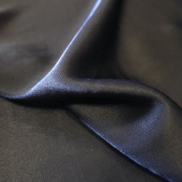 1104 Viscose Silk Satin - Black - Image 4