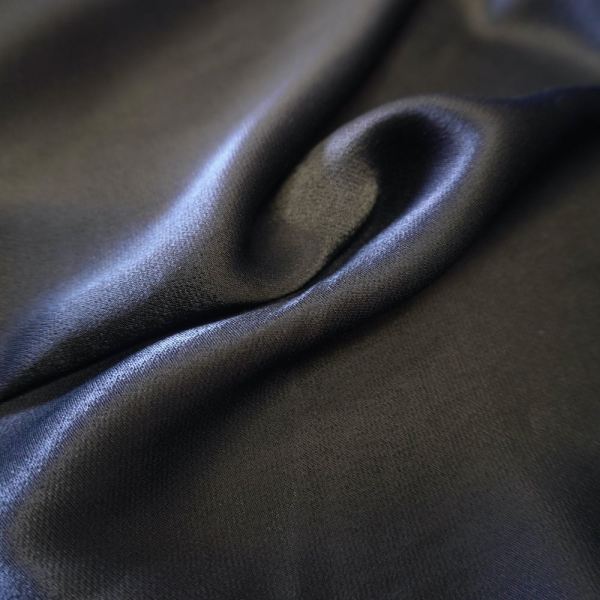 1104 Viscose Silk Satin - Black - Image 6