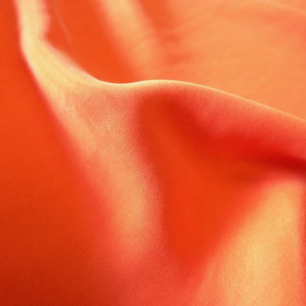 1211-Sanded Cupro viscose - orange red - Image 3