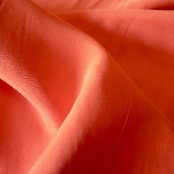 1211-Sanded Cupro viscose - orange red - Image 2
