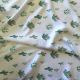 Cactus print on off white viscose fabric
