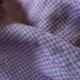 Washed Yarn dyed Linen gingham - Blue Lilac