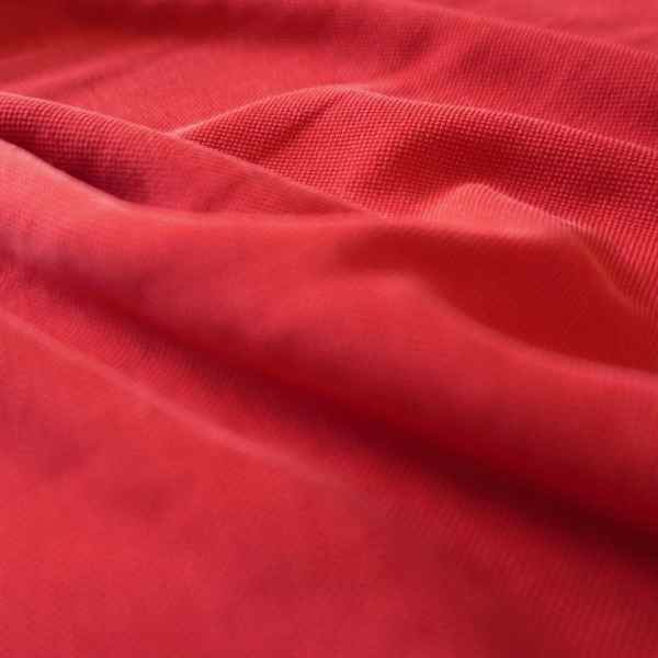 Modal Pique Jersey - Red - Sand Washed, Soft & Drapey, 190gsm - Image 2