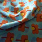 Poppy Flower Cotton Floaty Fabric