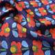 Poppy Flower Cotton Floaty Fabric
