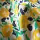 Abstract Floral Cotton Floaty Fabric - Mustard - Image 4