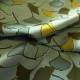 Ginkgo-Style Leaves Cotton Floaty Fabric - Mustard - Image 9