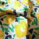 Abstract Floral Cotton Floaty Fabric - Mustard - Image 3