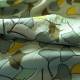 Ginkgo-Style Leaves Cotton Floaty Fabric - Mustard - Image 5